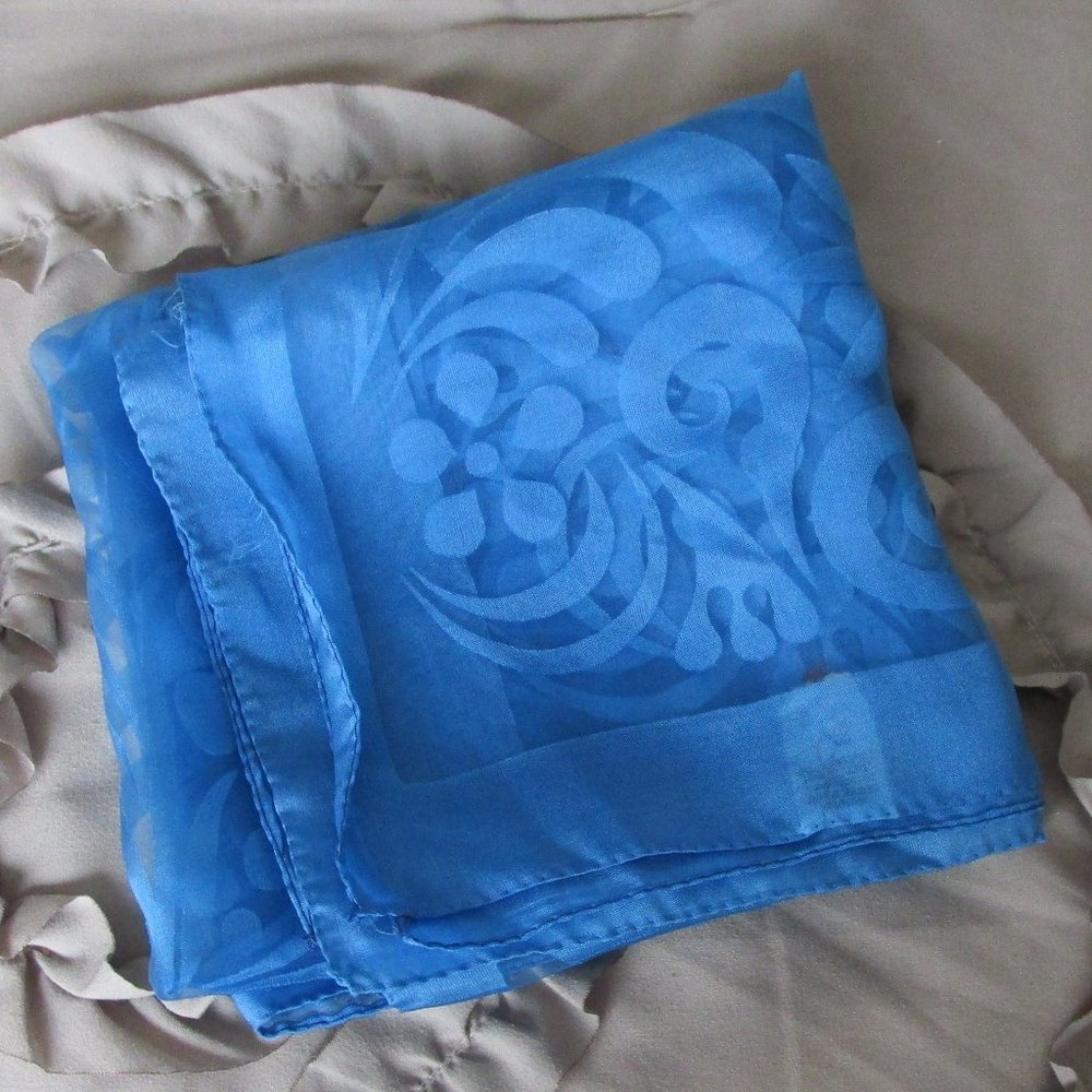 vintage sheer designer scarf